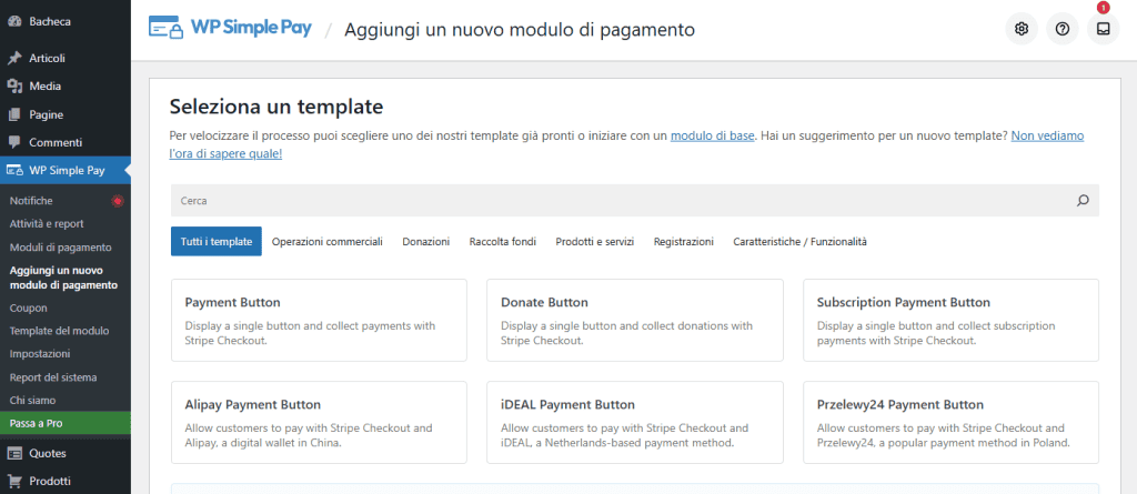 Wp Simple Pay Template Moduli Pagamento