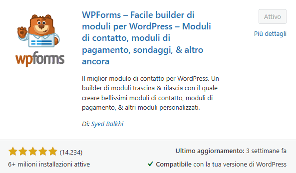 Wpforms Plugin Pagamenti WordPress