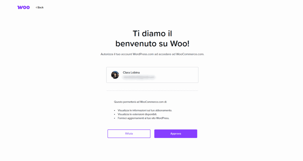 Accesso Woocommerce Subscriptions