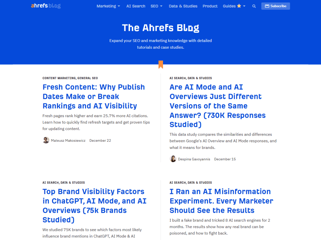 Ahrefs Blog