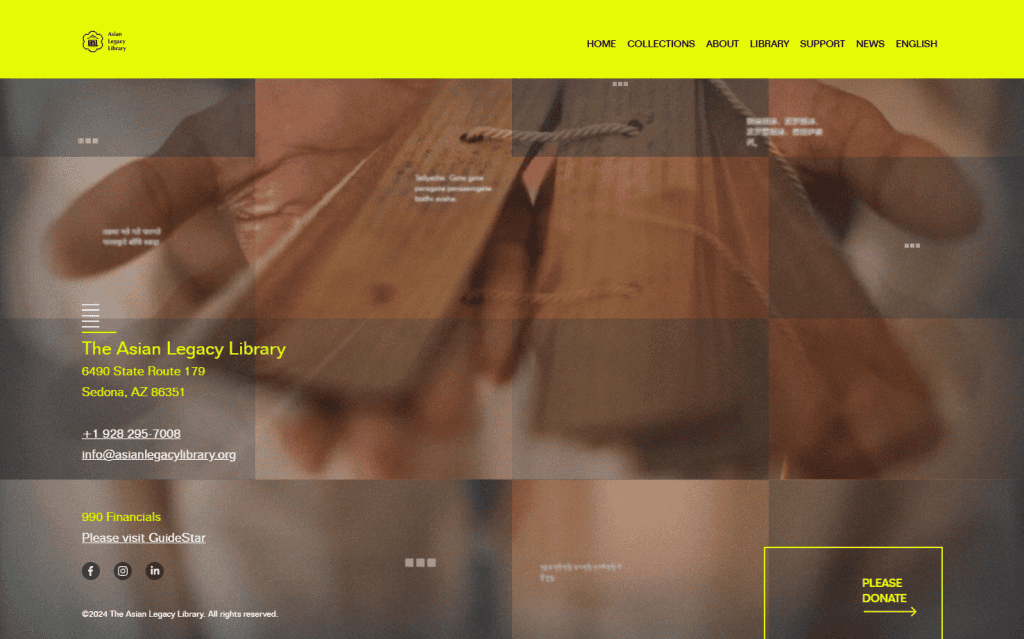 Asian Legacy Library Footer