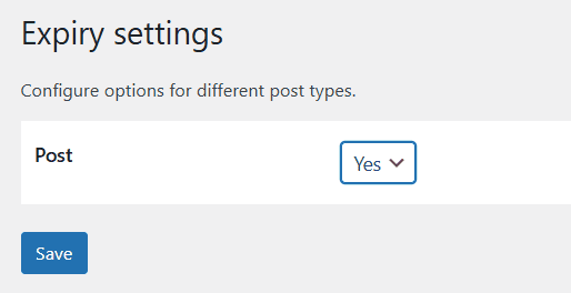 Attivare Impostazioni Scadenza Plugin Auto Post Expire