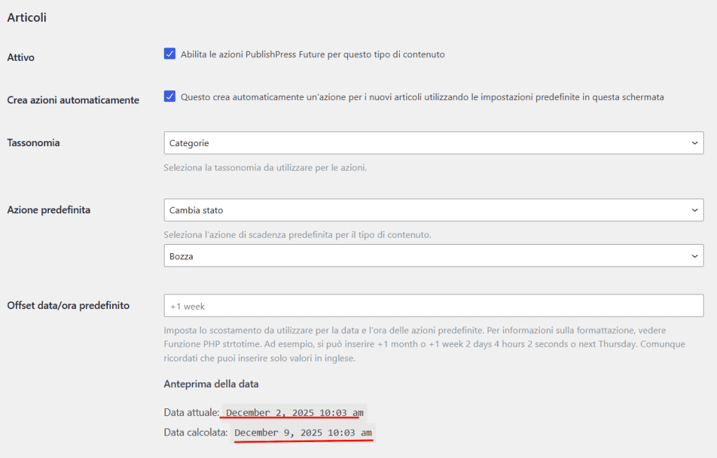 Automazioni Con Plugin Publishpress Future