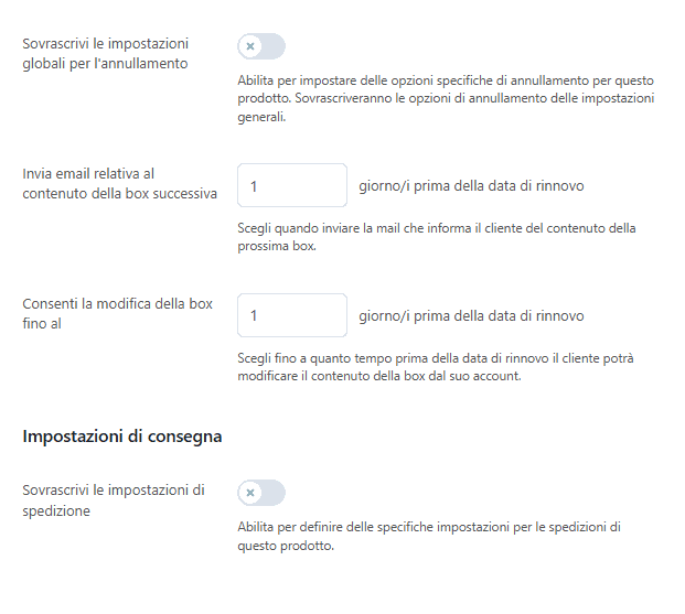 Box Woocommerce Subscription Yith