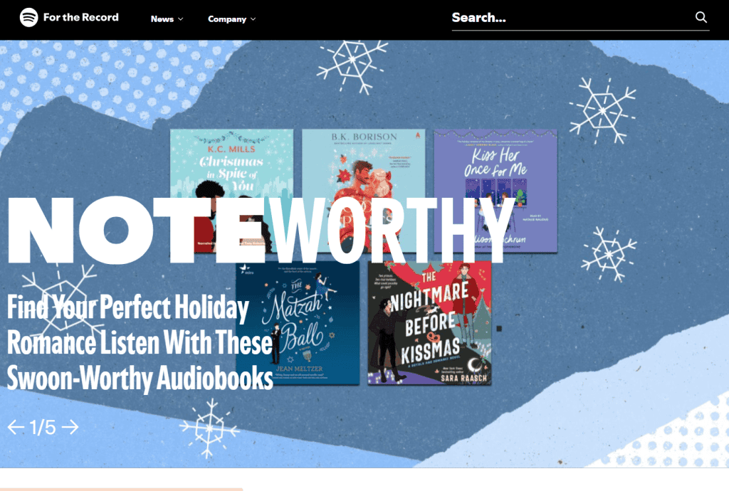 For The Record Spotify Homepage