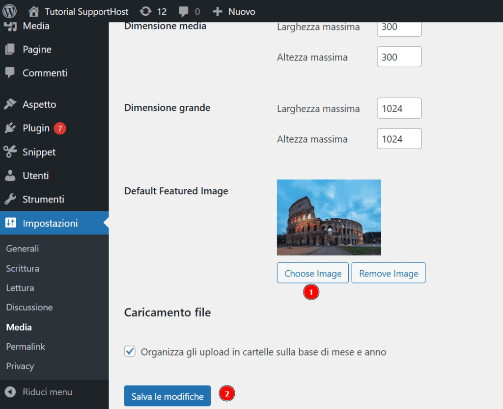 Immagine In Evidenza Default Via Codice