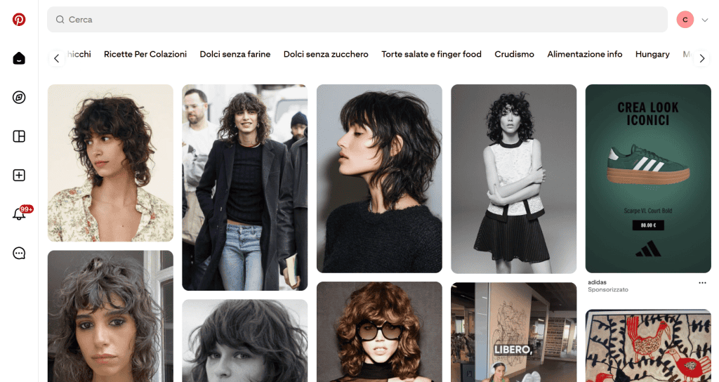 Layout Griglia Pinterest