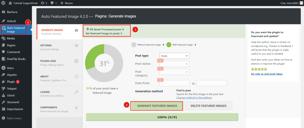 Plugin WordPress Auto Featured Image Generare Immagini