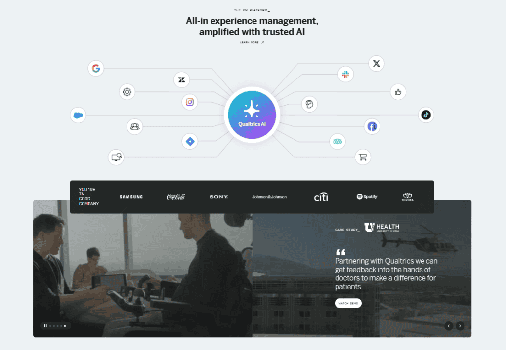 Sito Qualtrics Infografica Slider