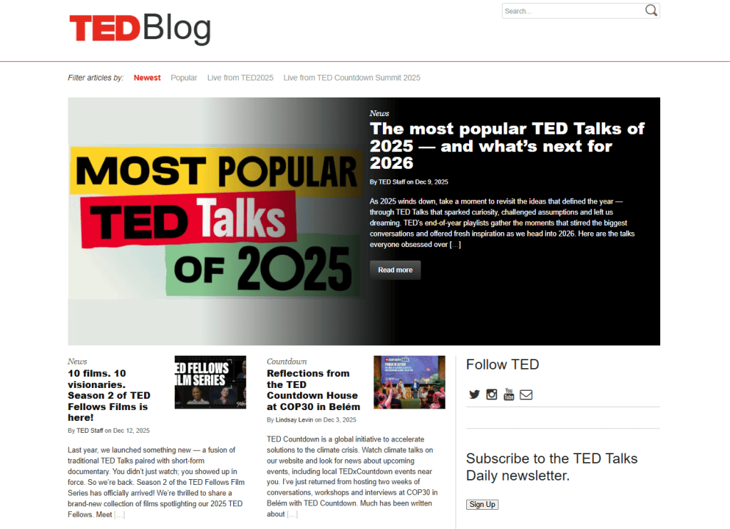 Sito Ted Blog