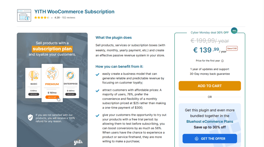 Yith Woocommerce Subscription Prezzo