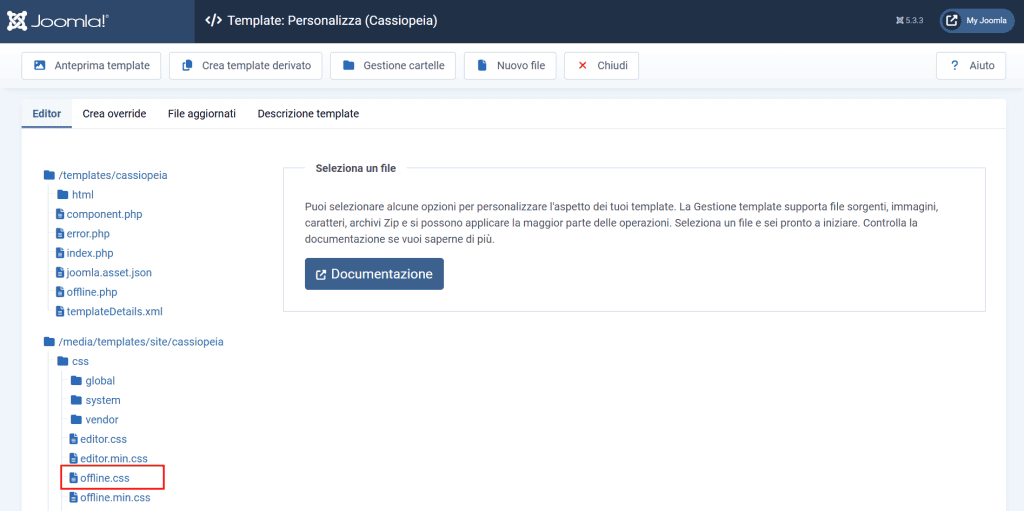 Joomla File Offline Css