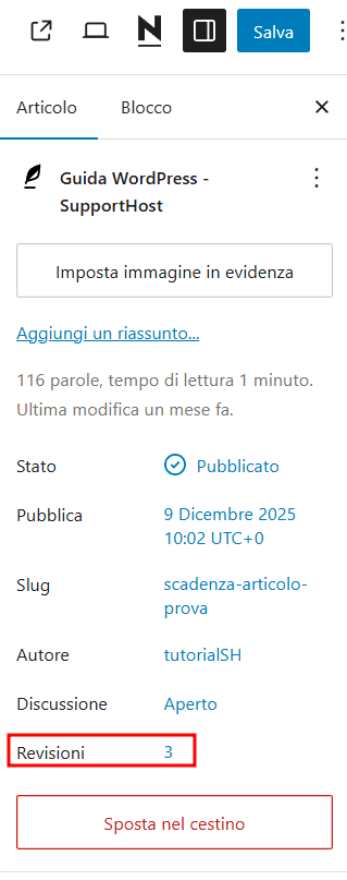 Revisioni WordPress Dove Trovare