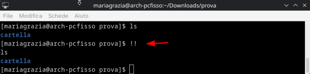 Rieseguire Comando Piu Recente History Linux