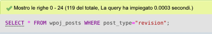 Visualizzare Revisioni Nel Database WordPress