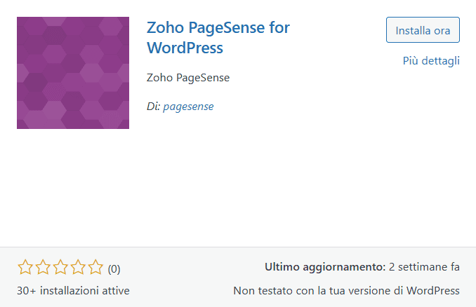Zoho Pagesense Plugin WordPress Mappe Calore