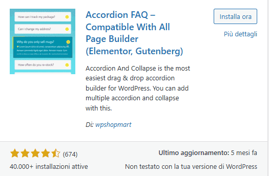 Accordion Faq Plugin WordPress