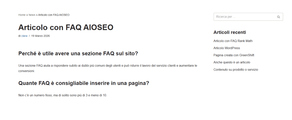 Aioseo Faq Pagina WordPress
