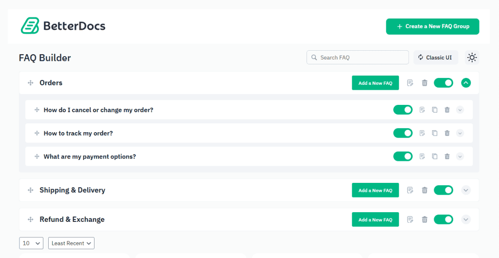 Betterdocs Faq Builder