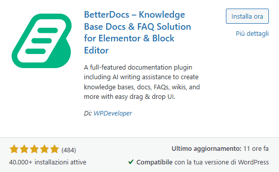 Betterdocs Plugin Faq WordPress