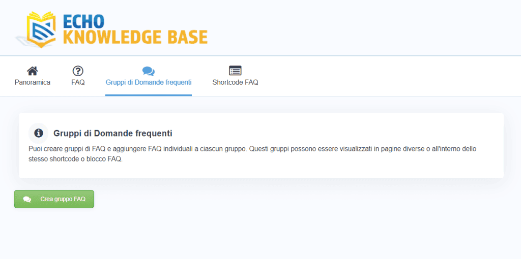 Echo Knowledge Gruppo Faq