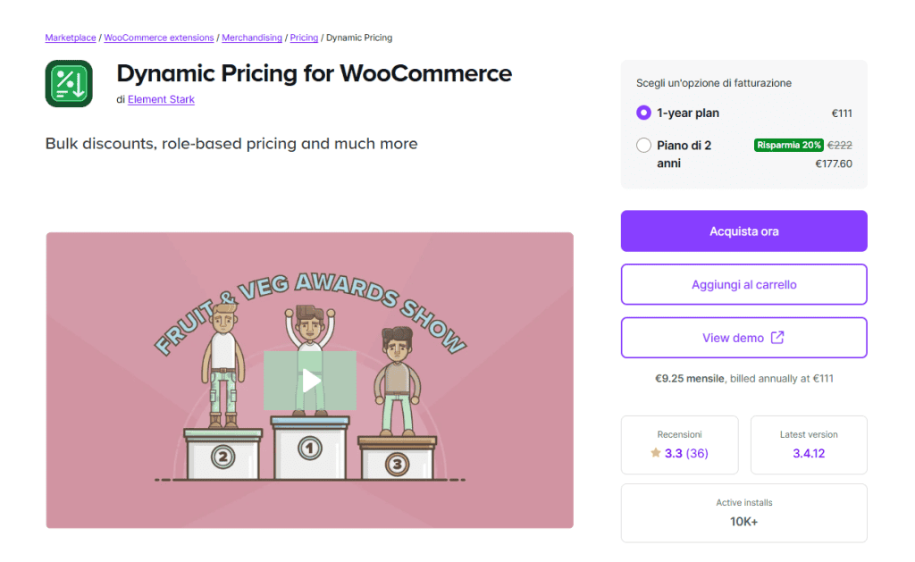 Prezzi Dinamici Woocommerce Dynamic Pricing Estensione Ufficiale