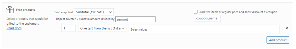 Prodotti Omaggio Advanced Dynamic Pricing Plugin Woocommerce