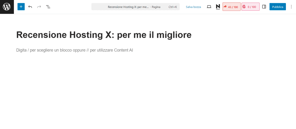Recensione Hosting Titolo H1