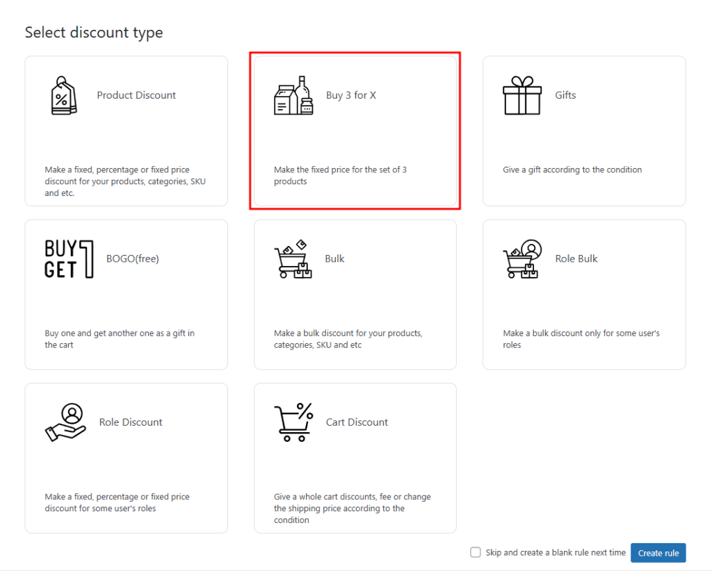 Sconti 3 Per X Advanced Dynamic Pricing