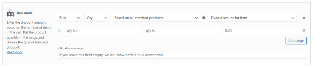 Sconti Quantita Bulk Dynamic Pricing Plugin Woocommerce