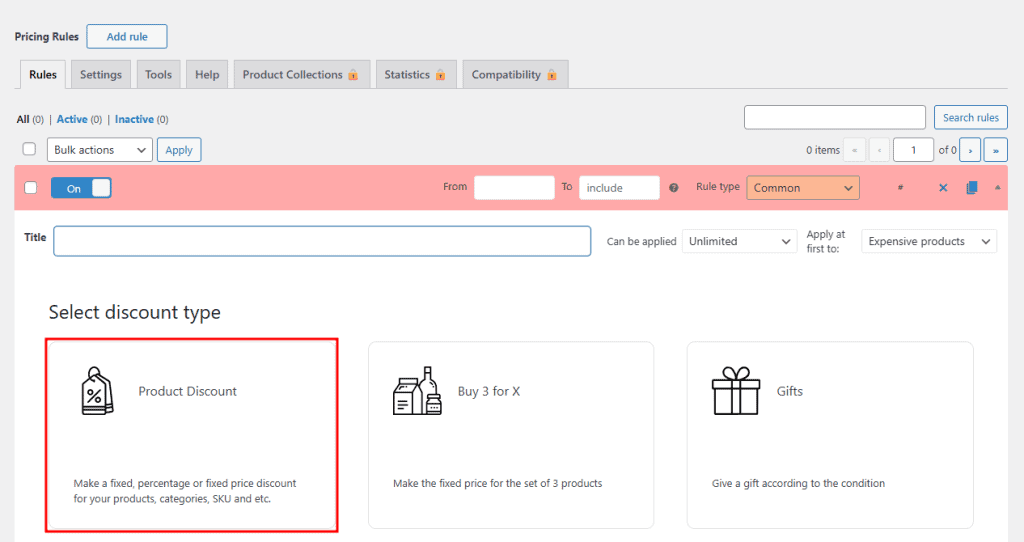 Sconto Prodotto Advanced Dynamic Pricing Woocommerce