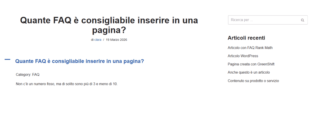 Ultimate Faq Accordion Pagina Domanda