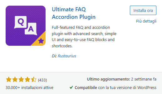 Ultimate Faq Accordion Plugin WordPress