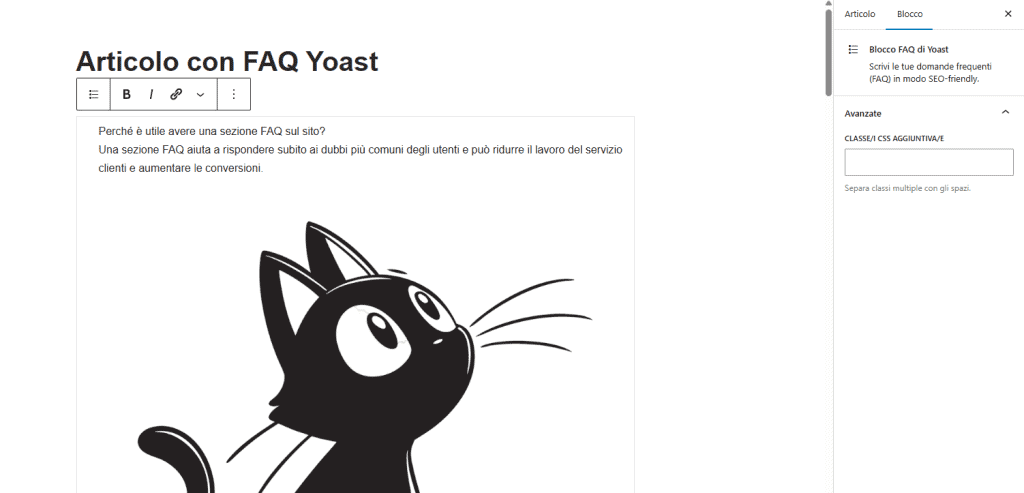 Yoast Faq Personalizzazione