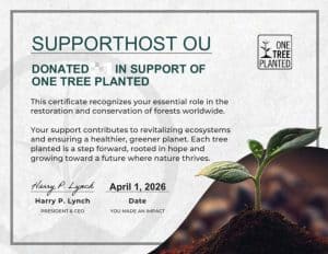 2026 04 One Tree Planted Certificate