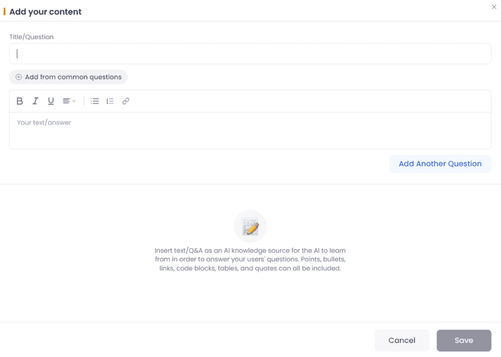 Chatway Risposte Automatiche Faq