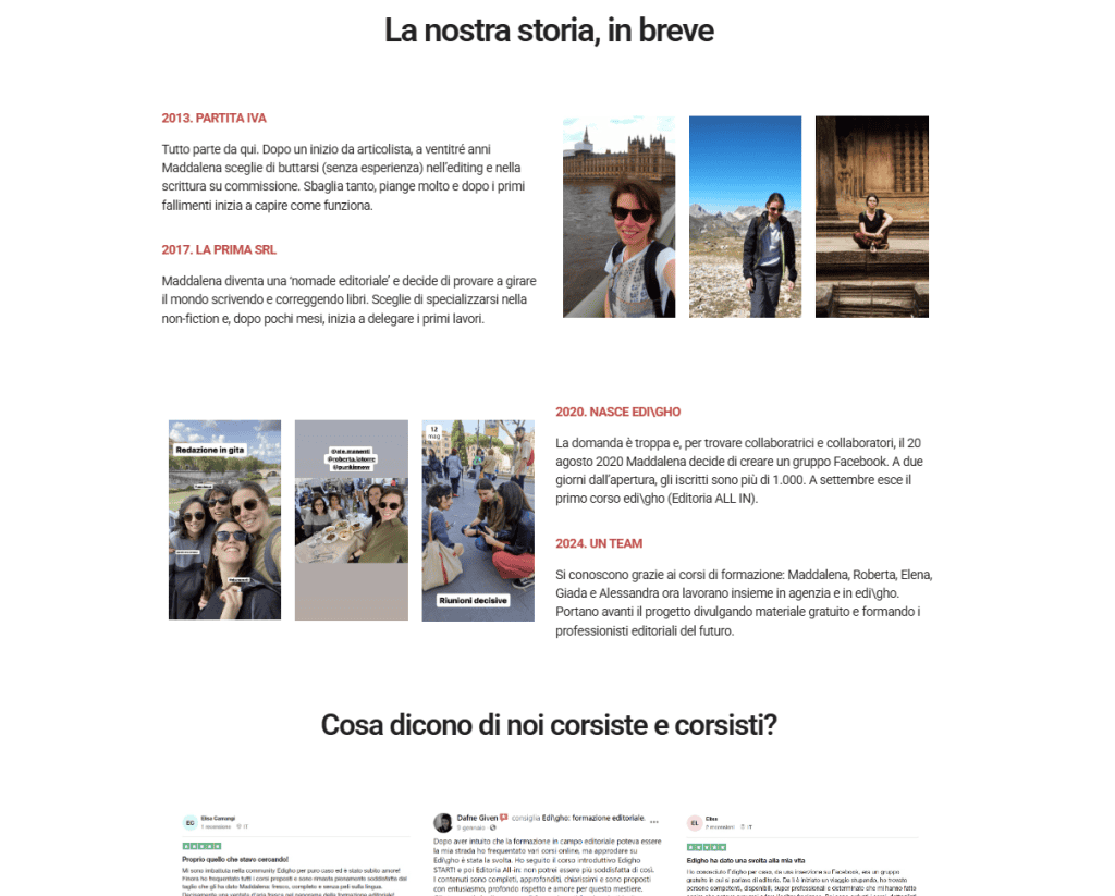 Edigho Storia Testimonianze