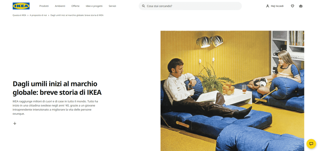 Esempi Pagina Chi Siamo Ikea