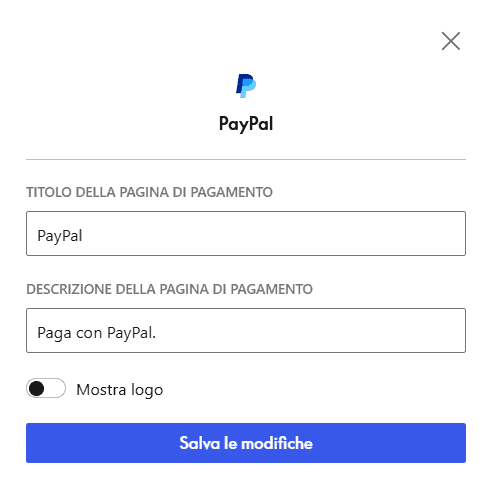 Impostazioni Checkout Paypal Woocommerce