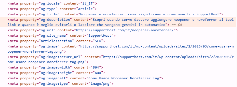 Meta Tag Open Graph