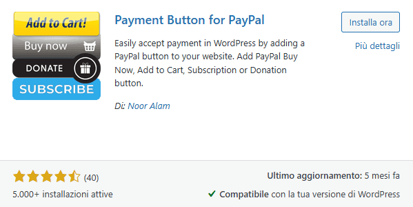 Payment Button For Paypal
