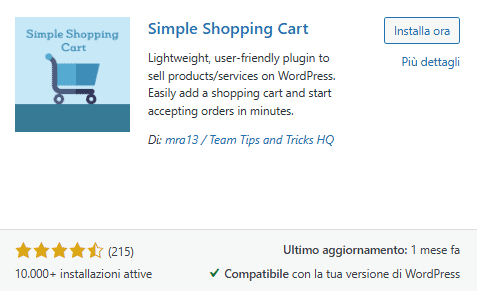 Simple Shopping Cart