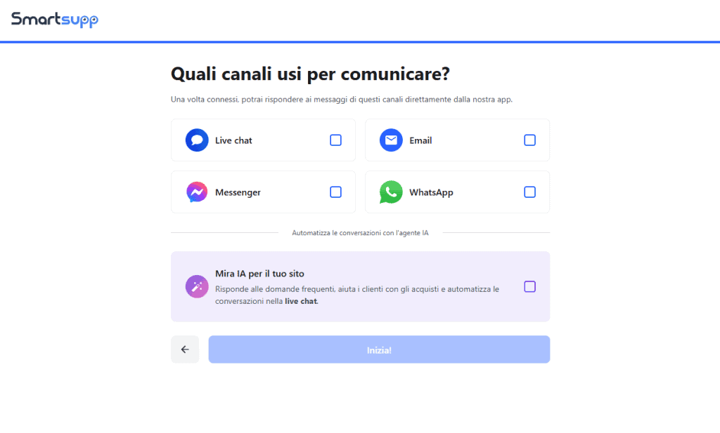 Smartsupp Configurazione