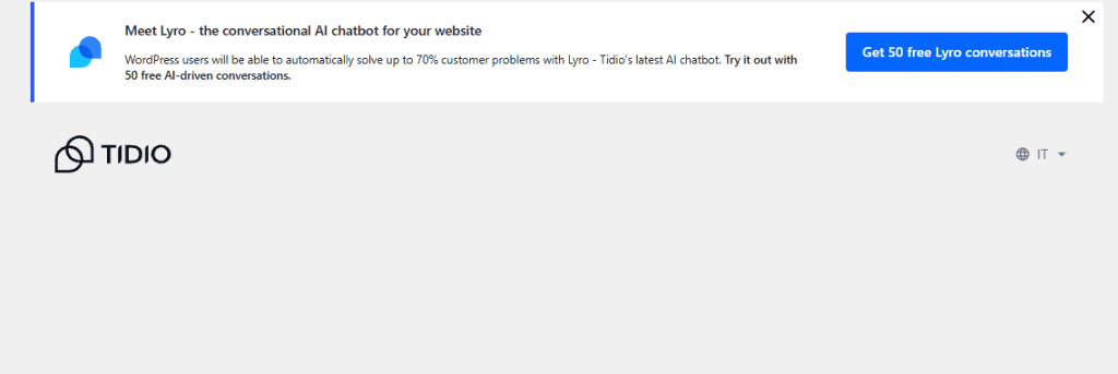 Tidio Attivazione Chatbot