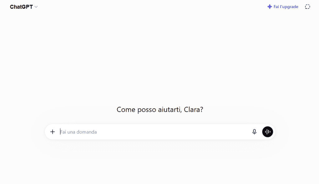 Chatgpt Interfaccia