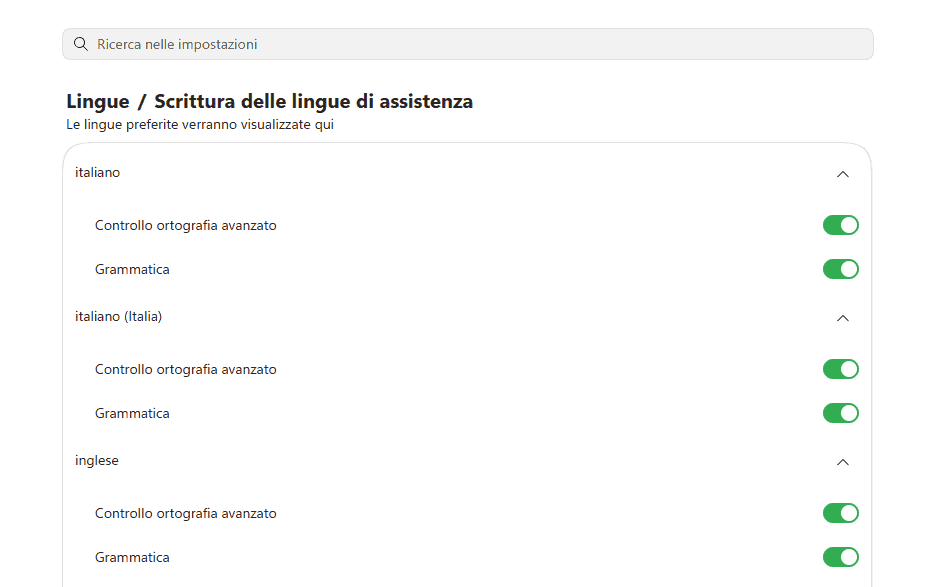 Edge Lingue Assistenza Scrittura