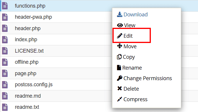 File Functions Php Modifica