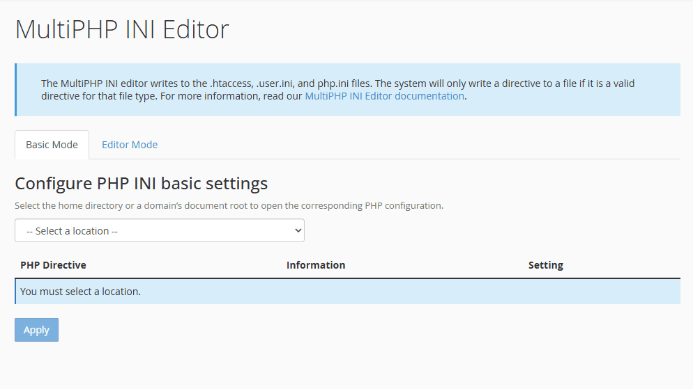 Location Ini Editor