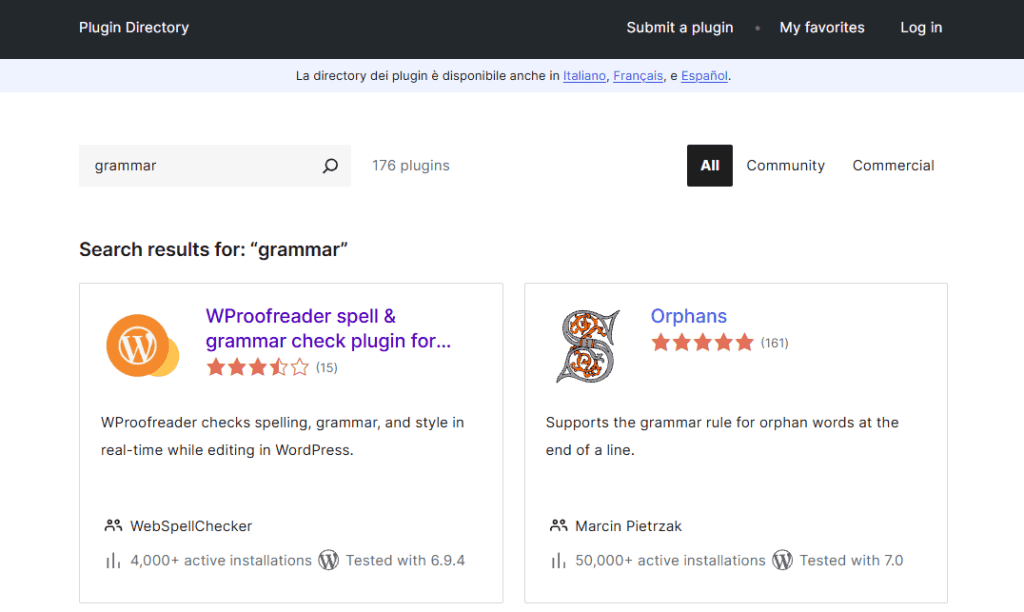 Migliori Correttori Grammaticali WordPress 