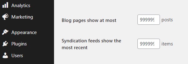 Numero Post Da Mostrare WordPress
